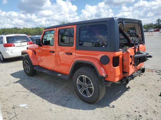 1C4HJXEN4PW702620 - 2023 JEEP WRANGLER SAHARA ORANGE photo 2