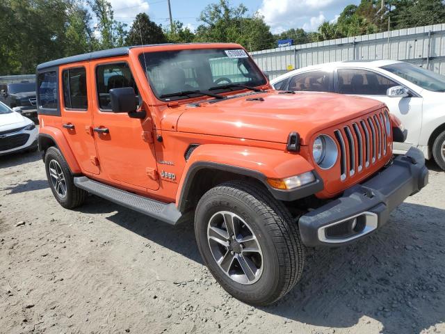 1C4HJXEN4PW702620 - 2023 JEEP WRANGLER SAHARA ORANGE photo 4