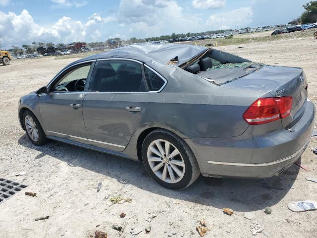 1VWCP7A39DC070785 - 2013 VOLKSWAGEN PASSAT SEL GRAY photo 2