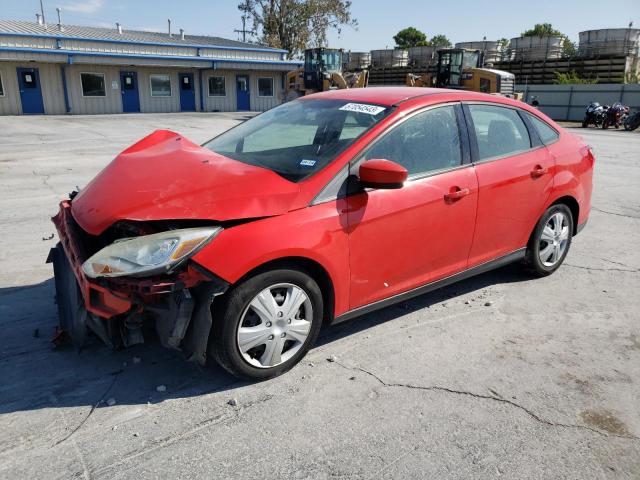 1FAHP3F22CL347377 - 2012 FORD FOCUS SE RED photo 1