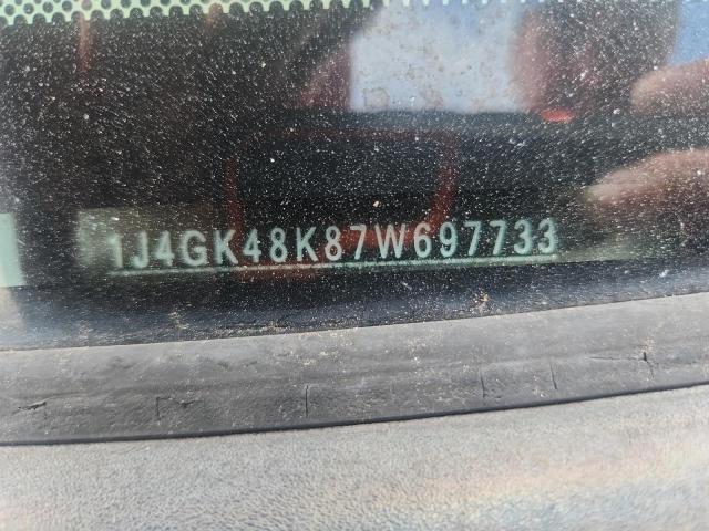 1J4GK48K87W697733 - 2007 JEEP LIBERTY SPORT წითელი ფოტო 12