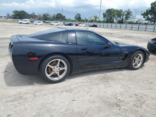 1G1YY22G425105091 - 2002 CHEVROLET CORVETTE BLACK photo 3