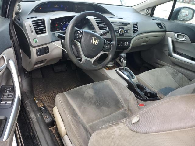 2HGFG3B84CH553519 - 2012 HONDA CIVIC EX BLACK photo 8