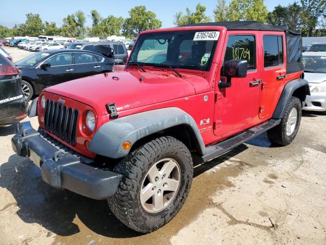 1J4GA39128L600323 - 2008 JEEP WRANGLER U X RED photo 1