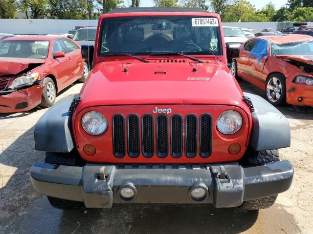 1J4GA39128L600323 - 2008 JEEP WRANGLER U X RED photo 5