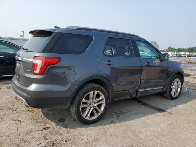1FM5K8D88HGD16503 - 2017 FORD EXPLORER XLT ნაცრისფერი ფოტო 3