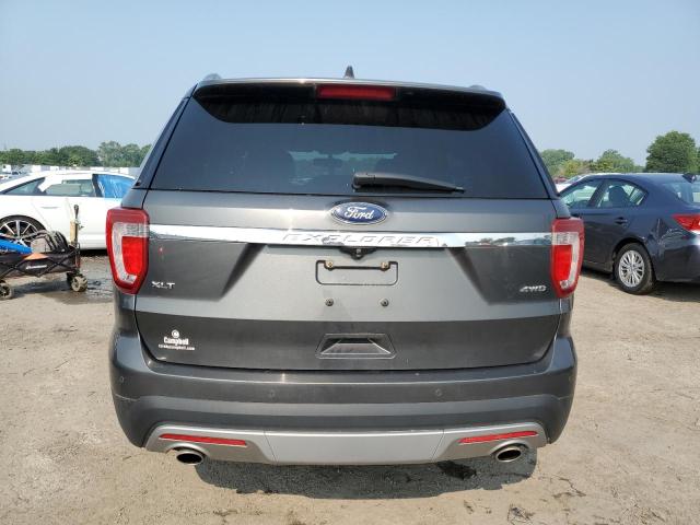 1FM5K8D88HGD16503 - 2017 FORD EXPLORER XLT ნაცრისფერი ფოტო 6