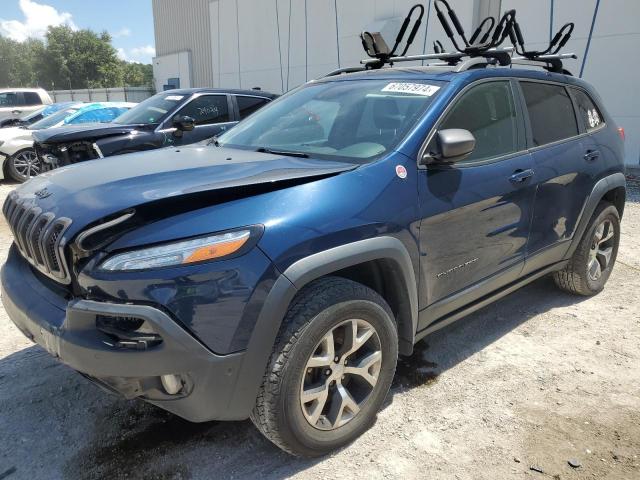 1C4PJMBX8JD586308 - 2018 JEEP CHEROKEE TRAILHAWK Mavi foto 1