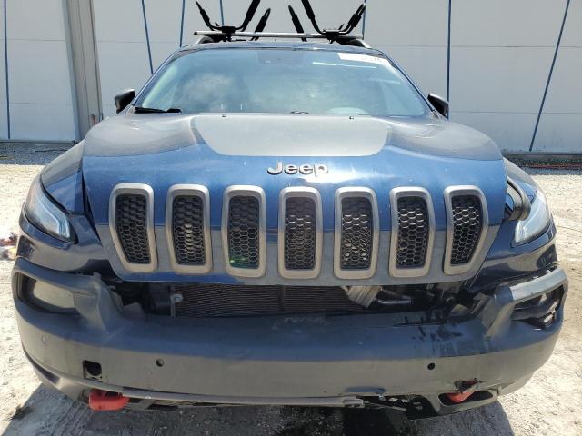 1C4PJMBX8JD586308 - 2018 JEEP CHEROKEE TRAILHAWK BLUE photo 5