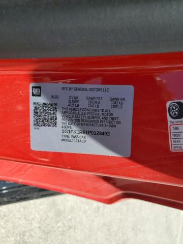 1G1FK1R61P0128493 - 2023 CHEVROLET CAMARO ZL1 红色 照片 12