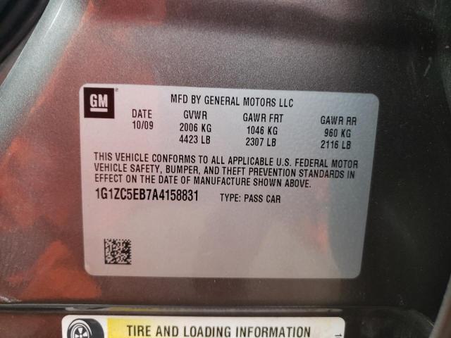 1G1ZC5EB7A4158831 - 2010 CHEVROLET MALIBU 1LT 棕色 照片 12