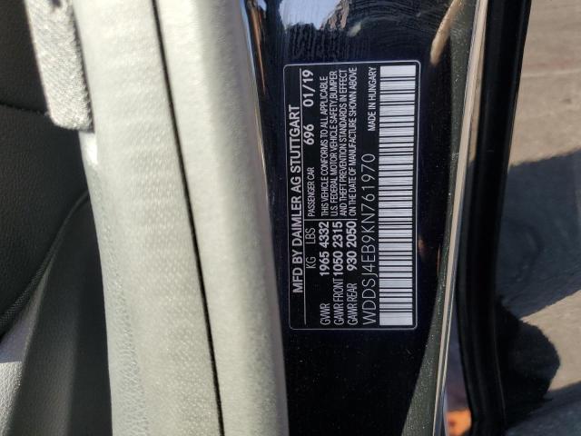 WDDSJ4EB9KN761970 - 2019 MERCEDES-BENZ CLA 250 BLACK photo 13