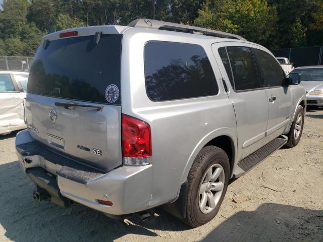 5N1BA08DX8N629224 - 2008 NISSAN ARMADA SE SILVER photo 3