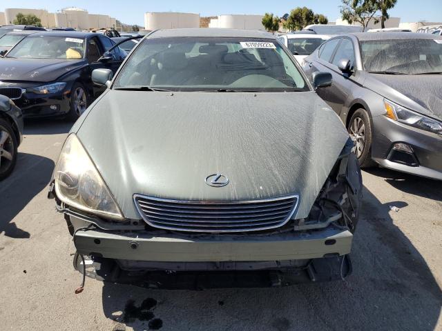 JTHBA30G955072876 - 2005 LEXUS ES 330 GREEN photo 5