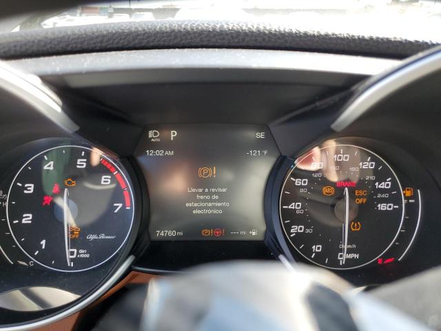 ZARFANBN1K7604699 - 2019 ALFA ROMEO GIULIA TI GRAY photo 9