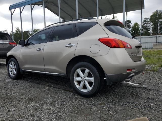 JN8AZ18U19W103532 - 2009 NISSAN MURANO S GOLD photo 2