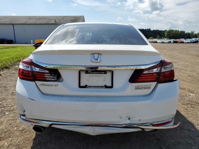 1HGCR2F18HA053051 - 2017 HONDA ACCORD SPORT SPECIAL EDITION WHITE photo 6