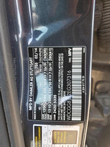 WDCGG8JB2EG307316 - 2014 MERCEDES-BENZ GLK 350 4MATIC GRAY photo 13