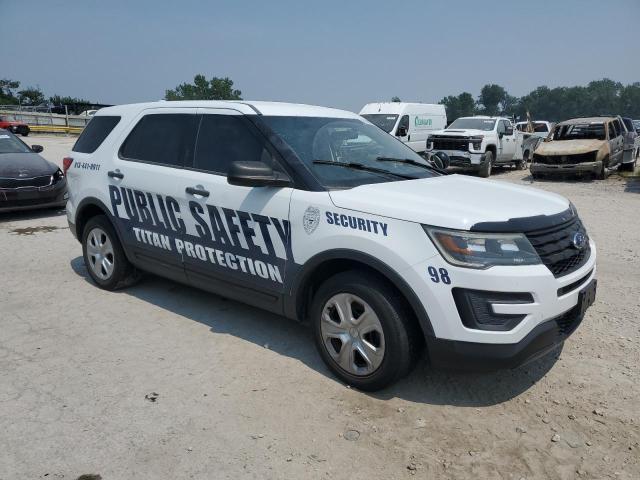 1FM5K8ARXGGD16062 - 2016 FORD EXPLORER POLICE INTERCEPTOR Biały zdjęcie 4