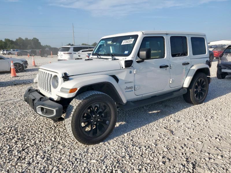 1C4JJXP67MW840820 - 2021 JEEP WRANGLER U SAHARA 4XE WHITE photo 1
