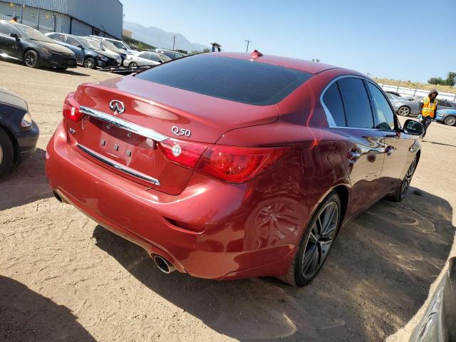 JN1BV7AR7EM704666 - 2014 INFINITI Q50 BASE BURGUNDY photo 3