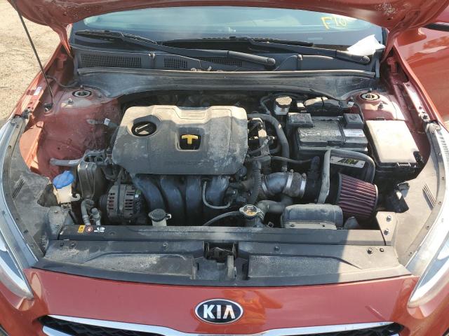 3KPF54ADXKE070877 - 2019 KIA FORTE EX ORANGE photo 11