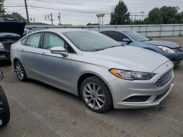 3FA6P0LU1HR208751 - 2017 FORD FUSION SE HYBRID SILVER photo 4