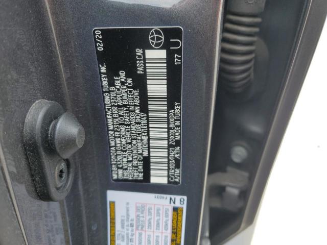 NMTKHMBX7LR110417 - 2020 TOYOTA C-HR XLE ნაცრისფერი ფოტო 13