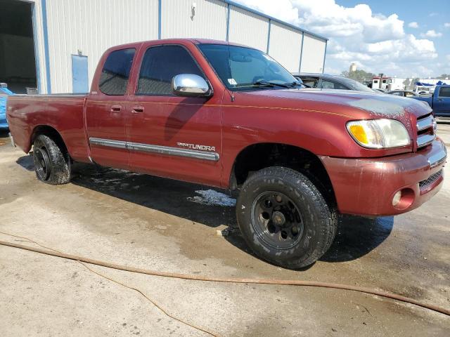 5TBRT34163S397856 - 2003 TOYOTA TUNDRA ACCESS CAB SR5 BURGUNDY photo 4