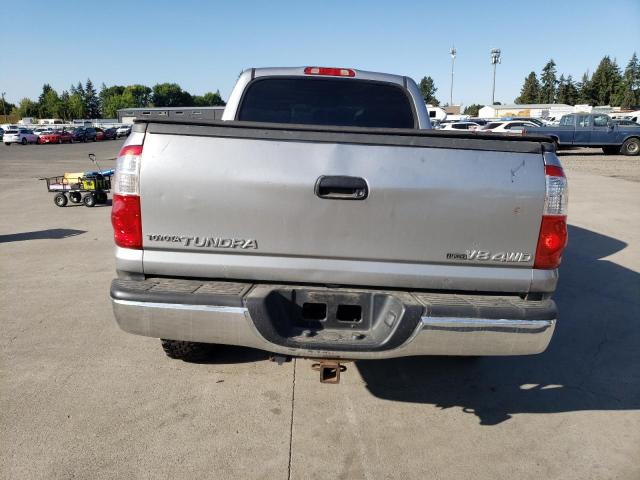 5TBDT44116S518393 - 2006 TOYOTA TUNDRA DOUBLE CAB SR5 SILVER photo 6