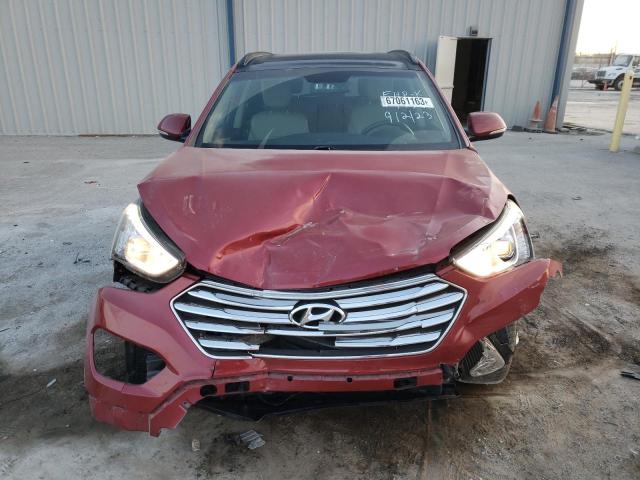 KM8SR4HF0FU106444 - 2015 HYUNDAI SANTA FE GLS RED photo 5