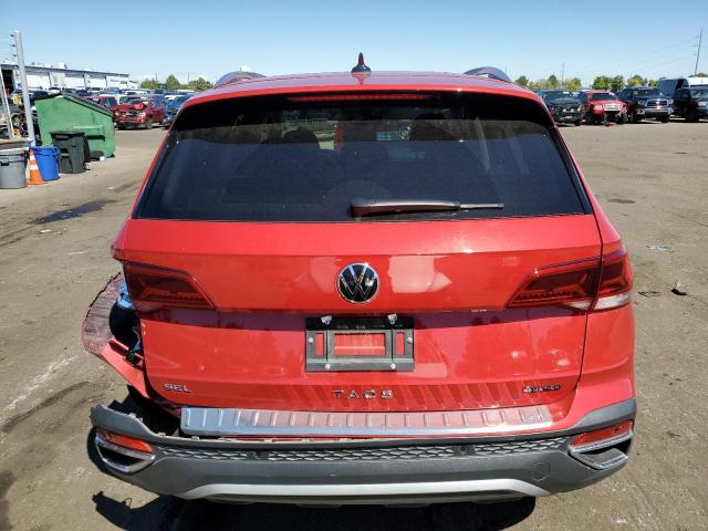 3VV2X7B22NM047869 - 2022 VOLKSWAGEN TAOS SEL RED photo 6