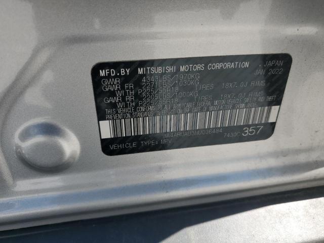 JA4ARUAU3NU006484 - 2022 MITSUBISHI OUTLANDER ES ვერცხლისფერი ფოტო 13