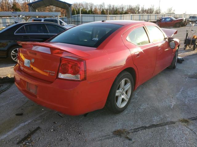 2B3KA33V39H600763 - 2009 DODGE CHARGER SXT RED photo 4