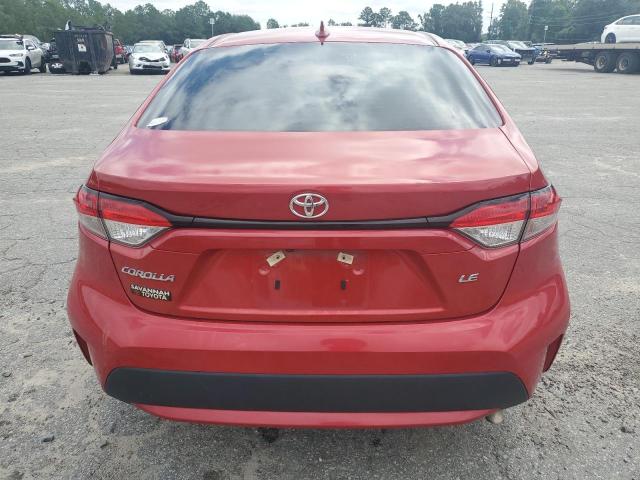 5YFEPRAE6LP108018 - 2020 TOYOTA COROLLA LE RED photo 6