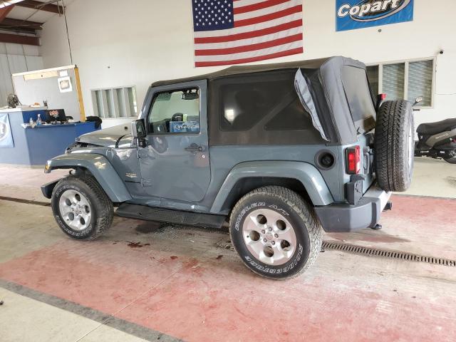 1C4AJWBG4EL325948 - 2014 JEEP WRANGLER SAHARA GRAY photo 2