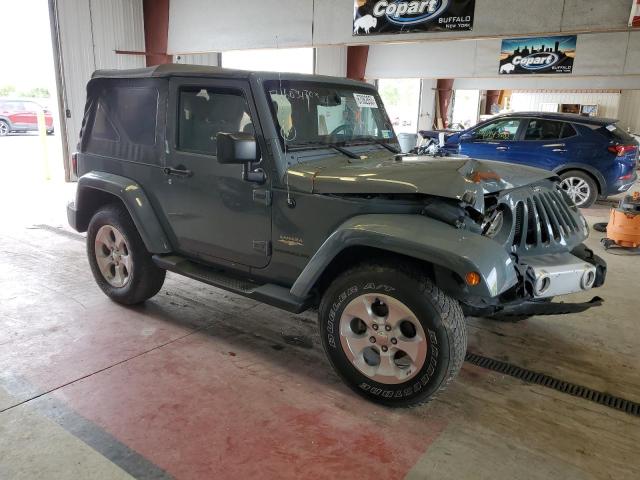 1C4AJWBG4EL325948 - 2014 JEEP WRANGLER SAHARA GRAY photo 4