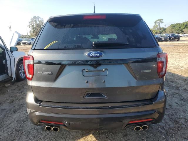 1FM5K8GT9JGA12327 - 2018 FORD EXPLORER SPORT GRAY photo 6