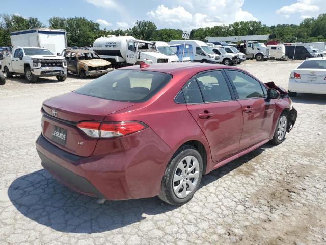 JTDEPMAE0NJ221036 - 2022 TOYOTA COROLLA LE Марун фото 3