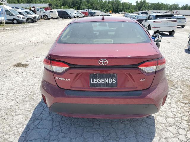 JTDEPMAE0NJ221036 - 2022 TOYOTA COROLLA LE Марун фото 6