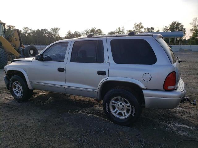 1B4HS48N42F185753 - 2002 DODGE DURANGO SLT SILVER photo 2