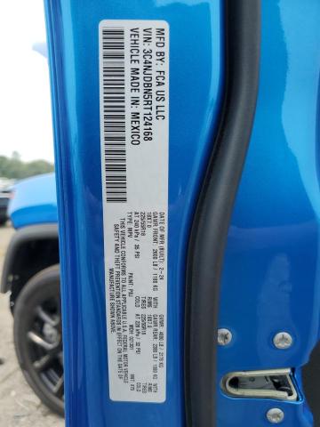 3C4NJDBN5RT124168 - 2024 JEEP COMPASS LATITUDE Көк фото 13