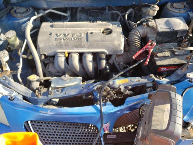 5Y2SL65877Z404792 - 2007 PONTIAC VIBE BLUE photo 11
