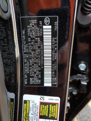 4T1DBADK3SU536977 - 2025 TOYOTA CAMRY XSE BLACK photo 12