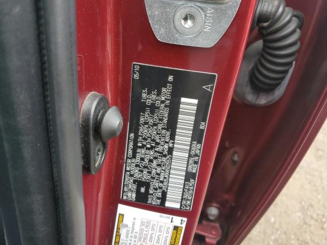 JTEBU5JRXA5025575 - 2010 TOYOTA 4RUNNER SR5 RED photo 13