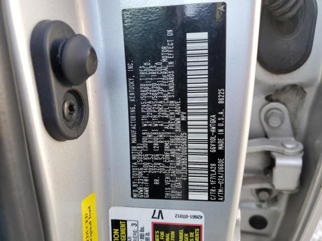 4T3ZK3BB7DU056925 - 2013 TOYOTA VENZA LE SILVER photo 13