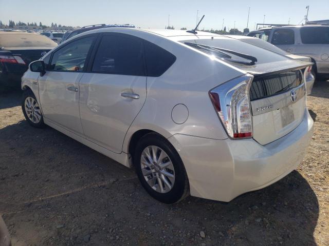 JTDKN3DP3F3065712 - 2015 TOYOTA PRIUS PLUG WHITE photo 2