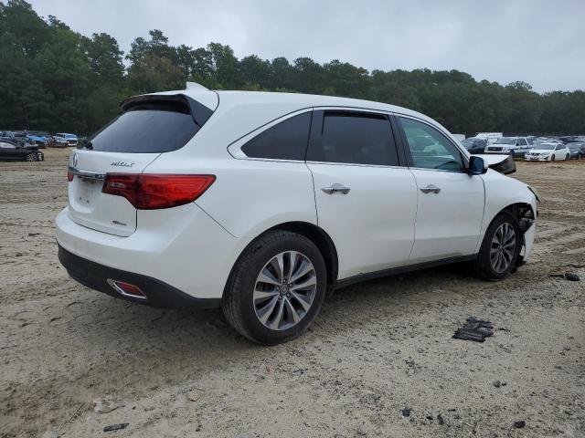 5FRYD4H40EB011660 - 2014 ACURA MDX TECHNOLOGY أبيض صورة 3