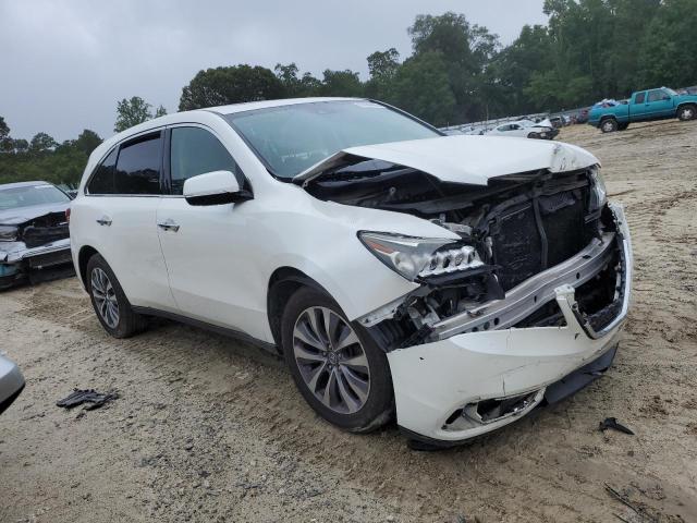 5FRYD4H40EB011660 - 2014 ACURA MDX TECHNOLOGY أبيض صورة 4
