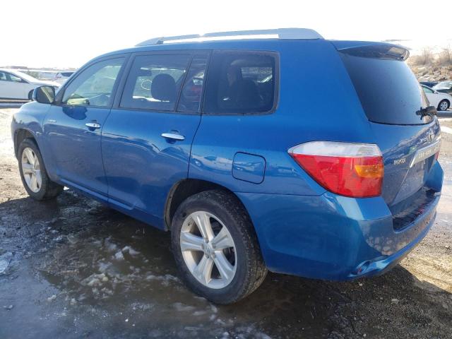 JTEDS42A592092213 - 2009 TOYOTA HIGHLANDER LIMITED BLUE photo 2